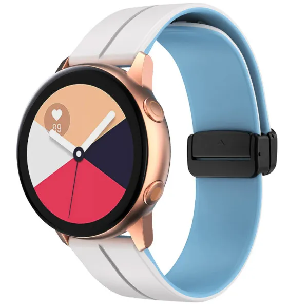 Силиконовый ремешок Classy для Smart Watch 20mm — Белый — фото 1