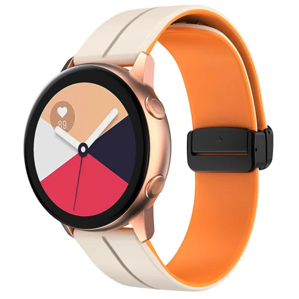 Силиконовый ремешок Classy для Smart Watch 20mm — Белый — фото 5