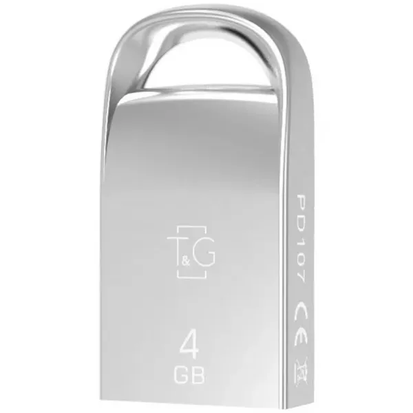 Флеш-накопитель T&G 107 Metal Series — 4GB — Серебряный — фото 1