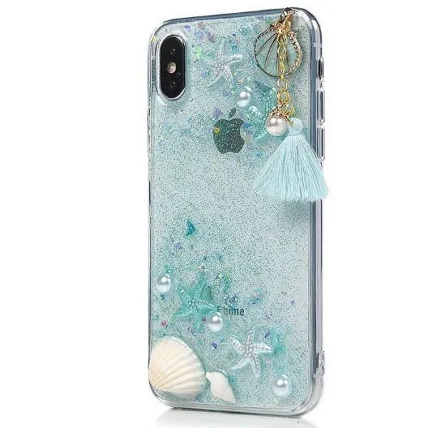 TPU+PC чехол Sea Beauty для Apple iPhone X (5.8 — Голубой TPU+PC чехол Sea Beauty для Apple iPhone X (5.8 — Голубой