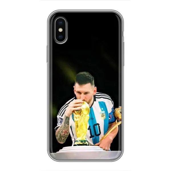 Чехол с принтом «Кубок Месси» для iPhone X