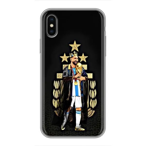 Чехол с принтом «Месси Король» для iPhone X