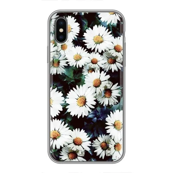 Чехол с принтом «Ромашки» для iPhone X