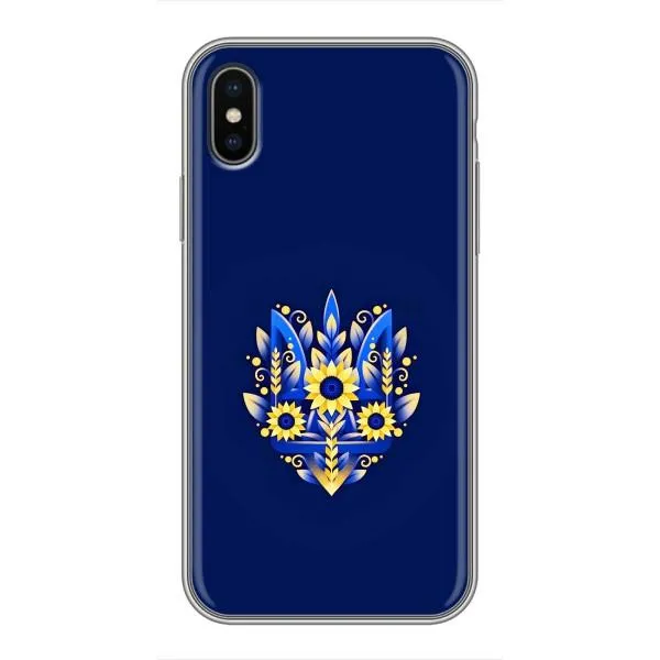 Чехол с принтом «Цветочный Герб» для iPhone X