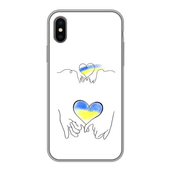 Чехол с принтом «Мир Украине» для iPhone X