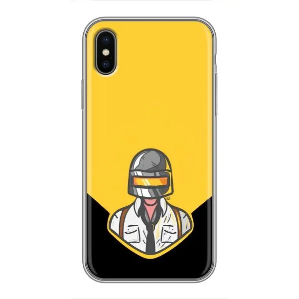 Чехол с принтом «Пабг в шлеме» для iPhone X Чехол с принтом «Пабг в шлеме» для iPhone X