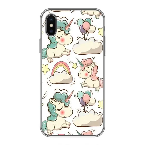 Чехол с принтом «Единорожки» для iPhone X