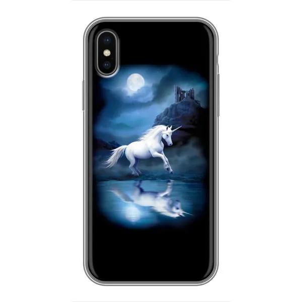 Чехол с принтом «Единорог» для iPhone X