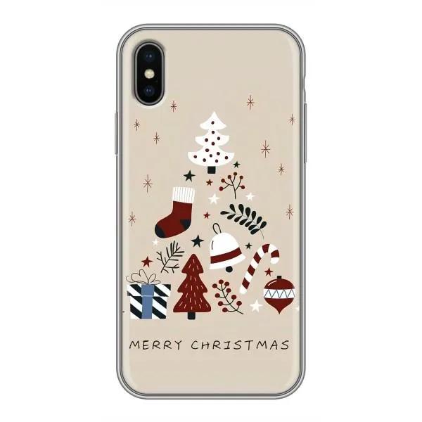Чехол с принтом «Merry Christmas» для iPhone X