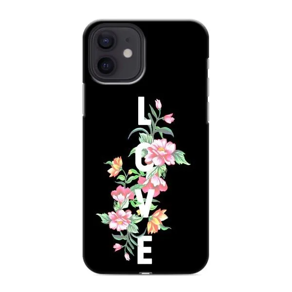 Чехол с принтом «Цветы LOVE» для iPhone 12 mini