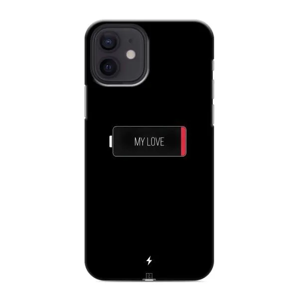 Чехол с принтом «Love battery» для iPhone 12 mini