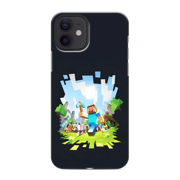Чехол с принтом «персонажи Minecraft» для iPhone 12 mini