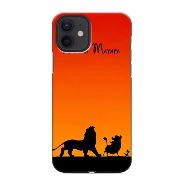 Чехол с принтом «Акуна Матата закат» для iPhone 12 mini Чехол с принтом «Акуна Матата закат» для iPhone 12 mini