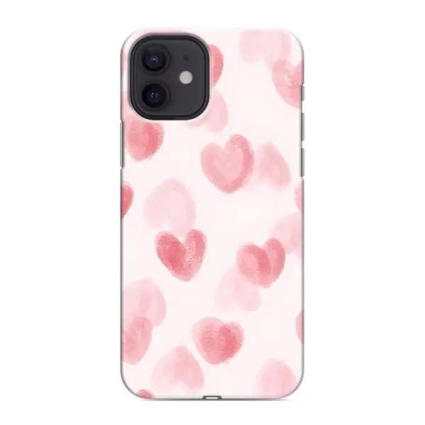 Чехол с принтом «Розовые сердечки» для iPhone 12 mini