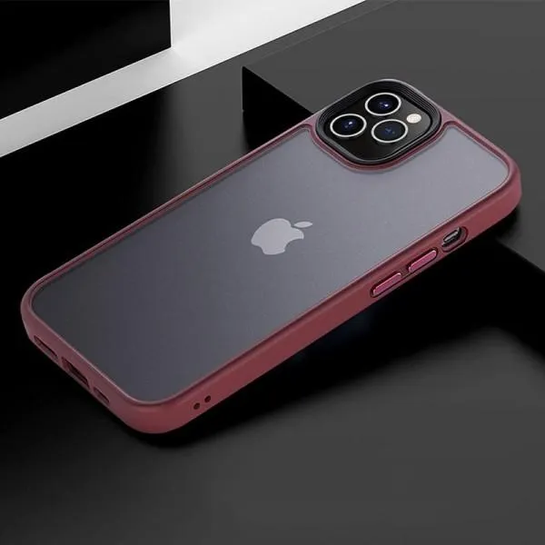 TPU+PC чехол Metal Buttons для Apple iPhone 12 Pro Max (6.7") — Бордовый — фото 2 TPU+PC чехол Metal Buttons для Apple iPhone 12 Pro Max (6.7") — Бордовый — фото 2
