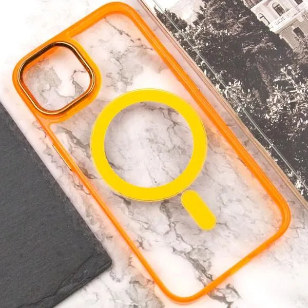 Чехол TPU Iris with Magnetic Fit для Apple iPhone 12 Pro Max (6.7") — Оранжевый — фото 5 Чехол TPU Iris with Magnetic Fit для Apple iPhone 12 Pro Max (6.7") — Оранжевый — фото 5