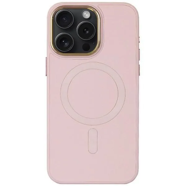 Кожаный чехол Bonbon Leather Metal Style with Magnetic Fit для Apple iPhone 12 Pro Max (6.7") — Розовый — фото 1 Кожаный чехол Bonbon Leather Metal Style with Magnetic Fit для Apple iPhone 12 Pro Max (6.7") — Розовый — фото 1