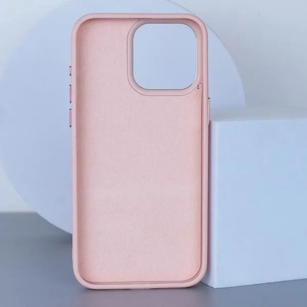 Кожаный чехол Bonbon Leather Metal Style with Magnetic Fit для Apple iPhone 12 Pro Max (6.7") — Розовый — фото 2 Кожаный чехол Bonbon Leather Metal Style with Magnetic Fit для Apple iPhone 12 Pro Max (6.7") — Розовый — фото 2
