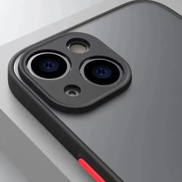 TPU+PC чехол Color Buttons для Apple iPhone 12 Pro Max — Черный — фото 2