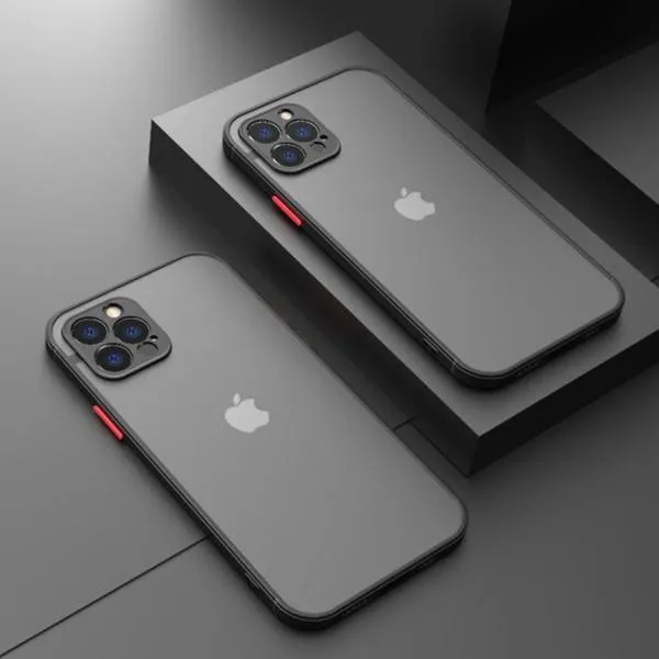 TPU+PC чехол Color Buttons для Apple iPhone 12 Pro Max — Черный — фото 4