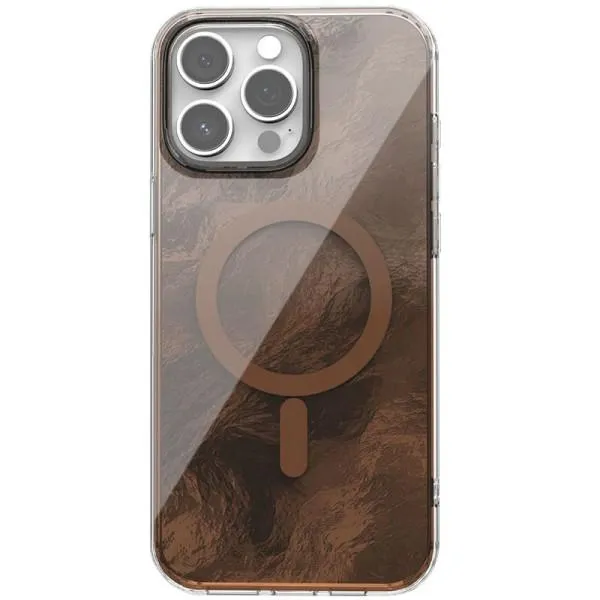 Чехол TPU Shiny Mountain Magnetic Fit для Apple iPhone 12 Pro Max (6.7") — Коричневый — фото 1