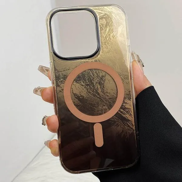 Чехол TPU Shiny Mountain Magnetic Fit для Apple iPhone 12 Pro Max (6.7") — Коричневый — фото 2