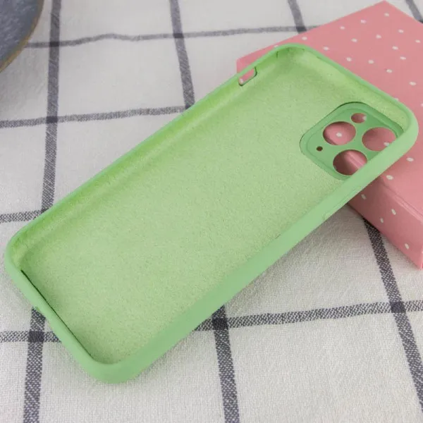 Чехол Silk Full Camera Protective (AA) NO LOGO для Apple iPhone 12 Pro Max (6.7") — Мятный — фото 2