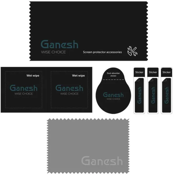 Защитное стекло Ganesh (Full Cover) для Apple iPhone 12 Pro Max (6.7") — Черный — фото 5