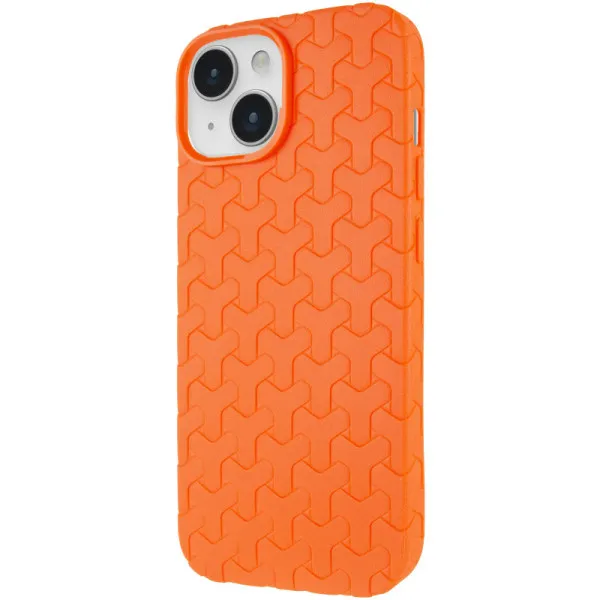 Чехол TPU Weaving для Apple iPhone 12 Pro Max (6.7") — Оранжевый — фото 1