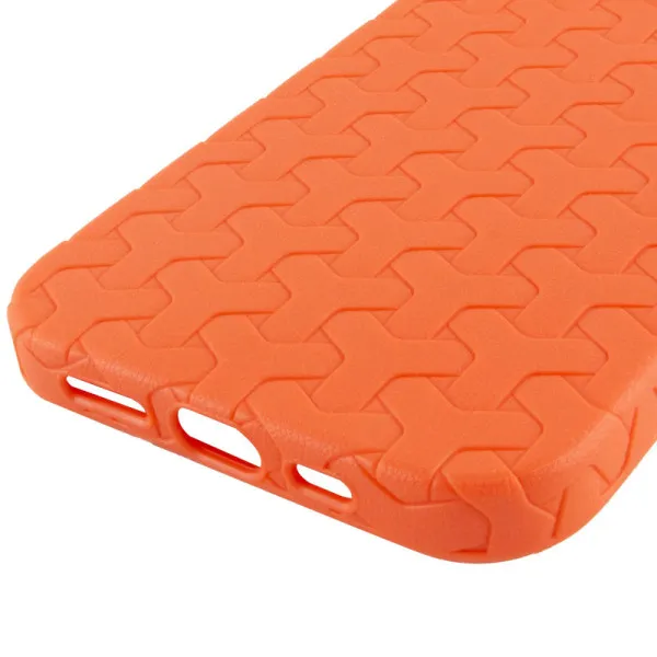 Чехол TPU Weaving для Apple iPhone 12 Pro Max (6.7") — Оранжевый — фото 5