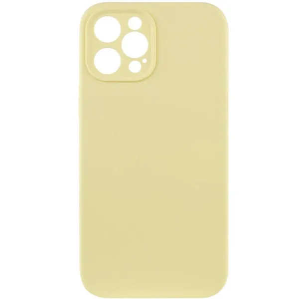 Чехол Silk Full Camera Protective (AA) NO LOGO для Apple iPhone 12 Pro Max (6.7") — Желтый — фото 1 Чехол Silk Full Camera Protective (AA) NO LOGO для Apple iPhone 12 Pro Max (6.7") — Желтый — фото 1