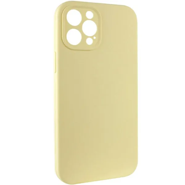 Чехол Silk Full Camera Protective (AA) NO LOGO для Apple iPhone 12 Pro Max (6.7") — Желтый — фото 3 Чехол Silk Full Camera Protective (AA) NO LOGO для Apple iPhone 12 Pro Max (6.7") — Желтый — фото 3