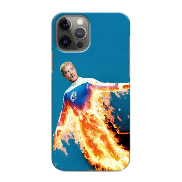 Чехол с принтом «Человек-факел в огне» для iPhone 12 Pro Max