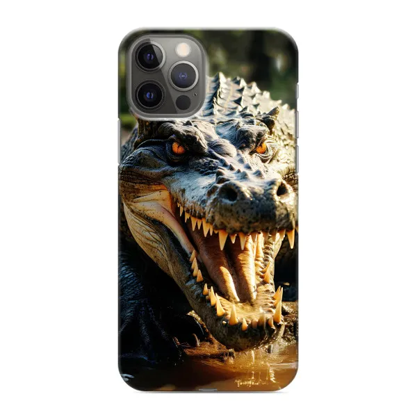 Чехол с принтом «Опасный крокодил» для iPhone 12 Pro Max Чехол с принтом «Опасный крокодил» для iPhone 12 Pro Max