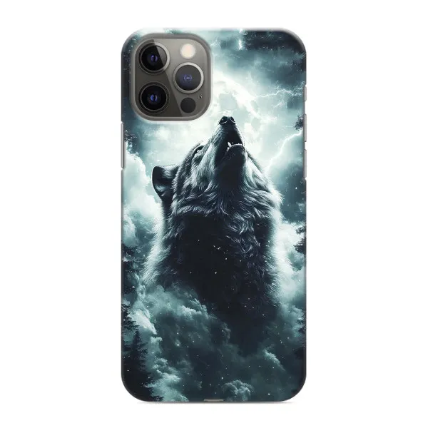 Чехол с принтом «Волк в облаках» для iPhone 12 Pro Max Чехол с принтом «Волк в облаках» для iPhone 12 Pro Max