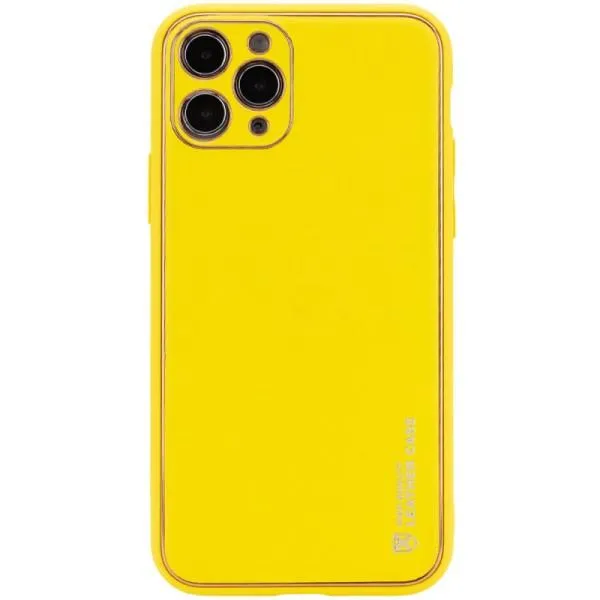 Кожаный чехол Xshield для Apple iPhone 12 Pro (6.1") — Желтый — фото 1 Кожаный чехол Xshield для Apple iPhone 12 Pro (6.1") — Желтый — фото 1
