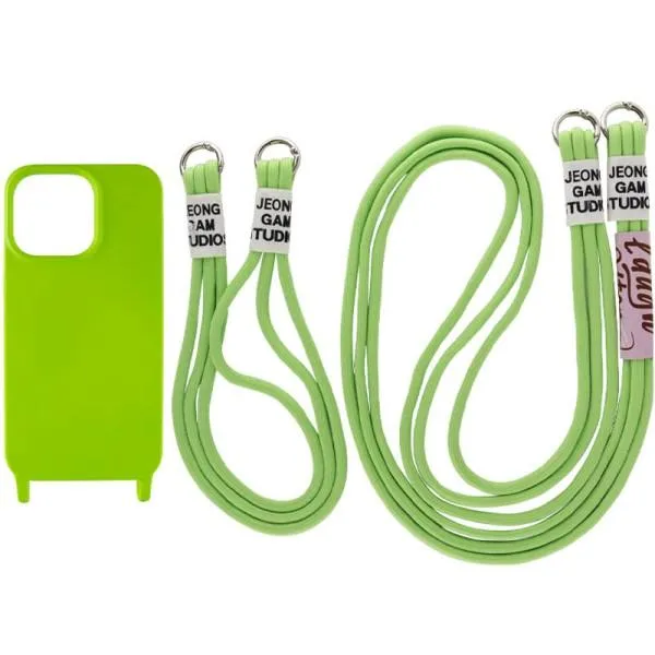 Чехол TPU two straps California для Apple iPhone 12 Pro / 12 (6.1") — Салатовый — фото 1 Чехол TPU two straps California для Apple iPhone 12 Pro / 12 (6.1") — Салатовый — фото 1