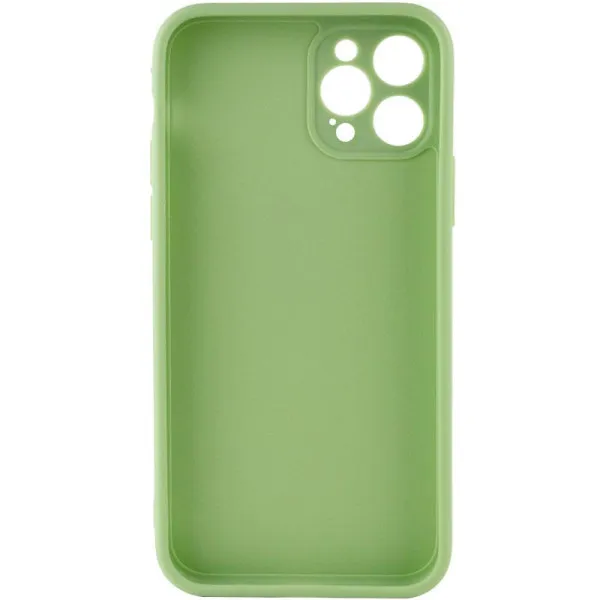 Силиконовый чехол Candy Full Camera для Apple iPhone 12 Pro (6.1") — Фисташковый — фото 2 Силиконовый чехол Candy Full Camera для Apple iPhone 12 Pro (6.1") — Фисташковый — фото 2