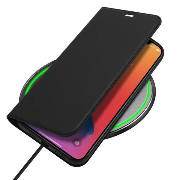 Чехол-книжка Dux Ducis с карманом для визиток для Apple iPhone 12 Pro / 12 (6.1") — Черный — фото 3