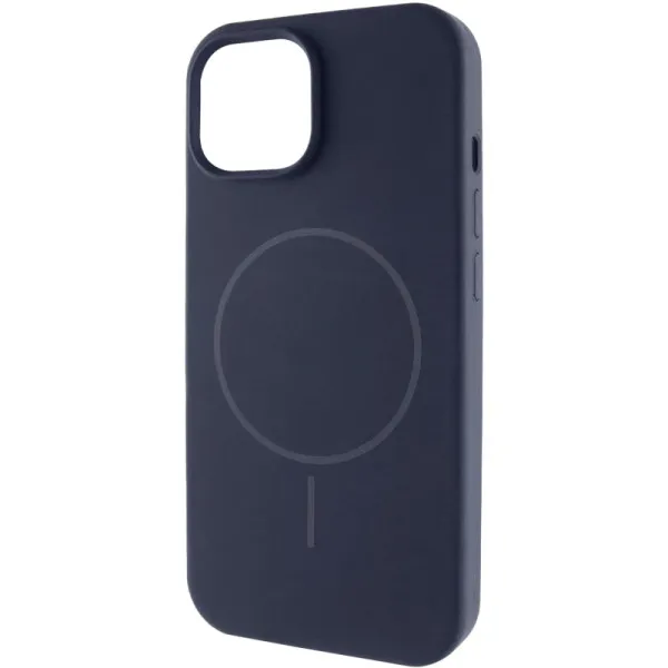 Чехол Silk Full Protective (AA) NO LOGO with Magnetic Fit для Apple iPhone 12 Pro / 12 (6.1") — Темно-синий — фото 1