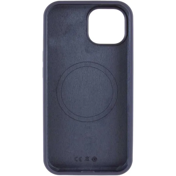 Чехол Silk Full Protective (AA) NO LOGO with Magnetic Fit для Apple iPhone 12 Pro / 12 (6.1") — Темно-синий — фото 3