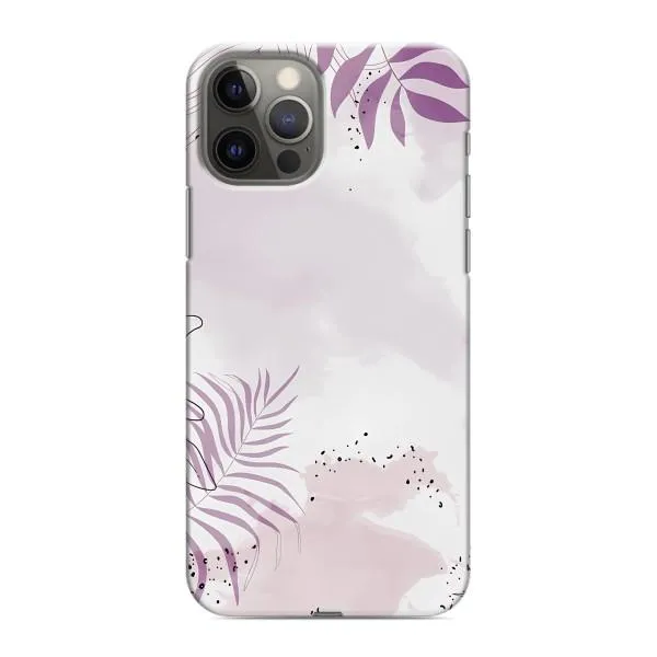 Чехол с принтом «Фиолетовые листья» для iPhone 12 Pro