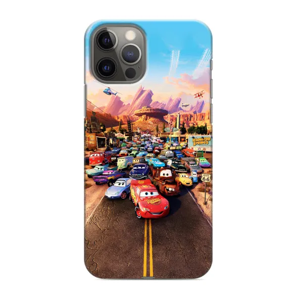 Чехол с принтом «Тачки на трассе» для iPhone 12 Pro