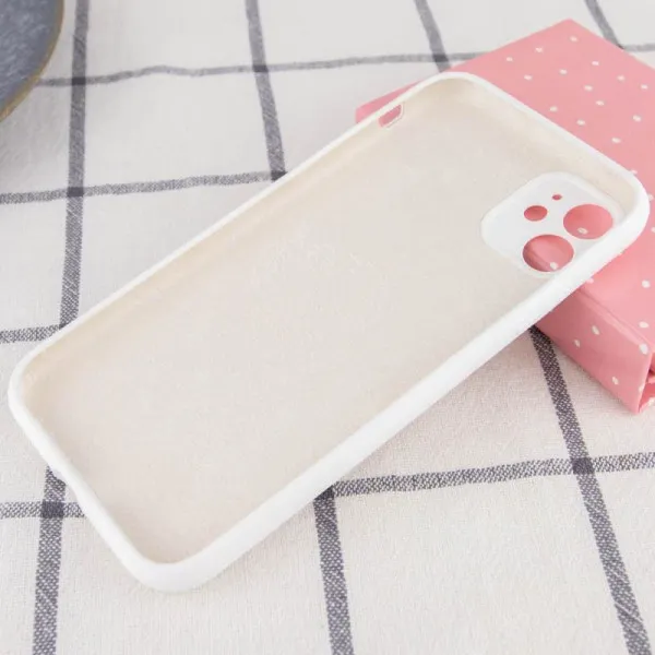 Чехол Silk Full Camera Protective (AA) NO LOGO для Apple iPhone 12 (6.1") — Белый — фото 2