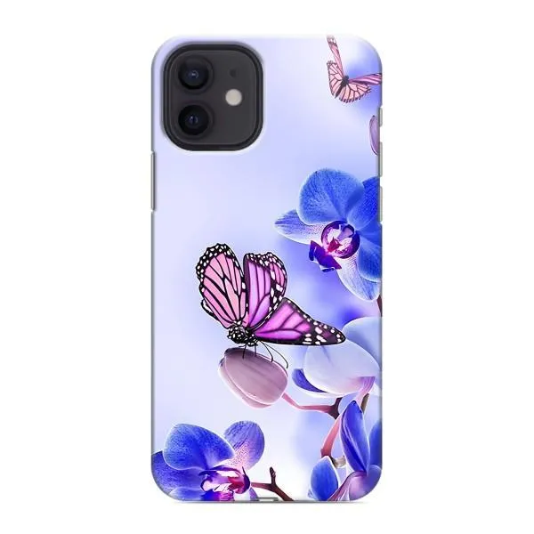 Чехол с принтом «Бабочка на цветочке» для iPhone 12