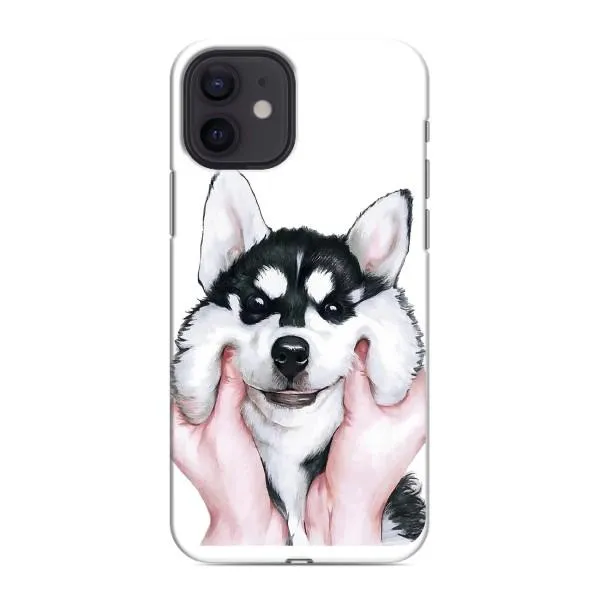 Чехол с принтом «Довольный Хаски» для iPhone 12 Чехол с принтом «Довольный Хаски» для iPhone 12