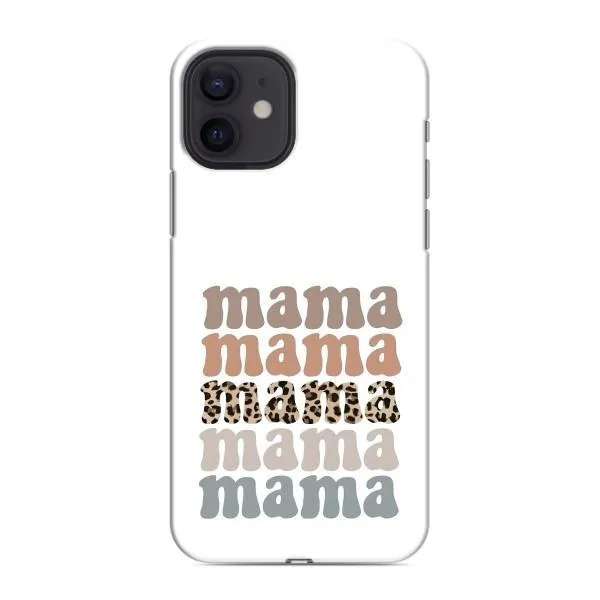 Чехол с принтом «Текстовый коллаж мама» для iPhone 12 Чехол с принтом «Текстовый коллаж мама» для iPhone 12