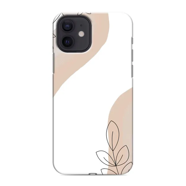 Чехол с принтом «Нюдовая веточка абстракция» для iPhone 12