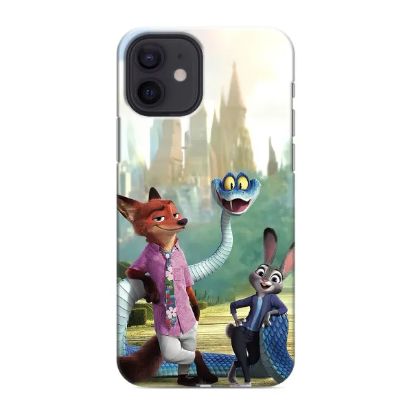 Чехол с принтом «Герои мультфильма Зверополис» для iPhone 12 Чехол с принтом «Герои мультфильма Зверополис» для iPhone 12