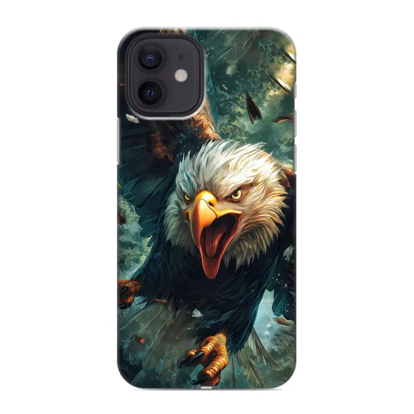 Чехол с принтом «Орел в полете» для iPhone 12 Чехол с принтом «Орел в полете» для iPhone 12